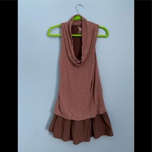 Free People Vintage Cowl neck pleated dress. Size M